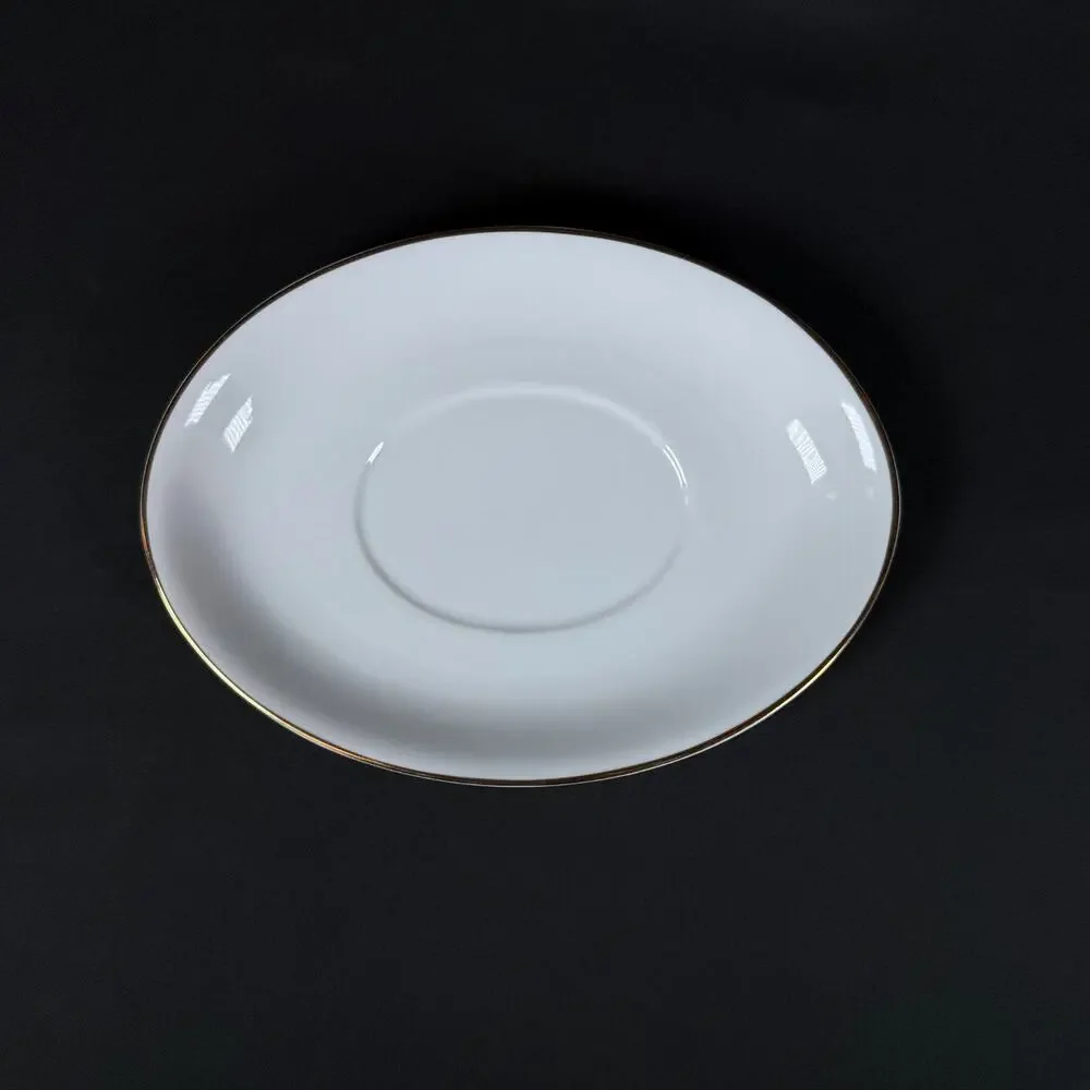 Christopher Stuart Ambassador Gold Gravy Boat Fine China Saucer & Plate
